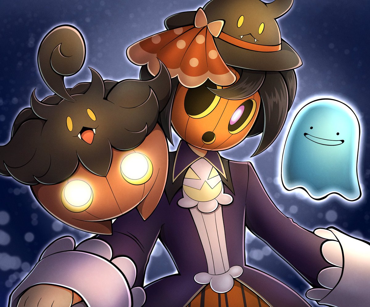 Jazzy_Yazzie's tweet photo. Day 5: Jack-o’-lantern 

I haven’t played Pokemon Masters for a while but I always liked this costume for Allister 🎃

#eerietober2026 #pokemon  #pokemonfanart https://t.co/sOanK3H9gl