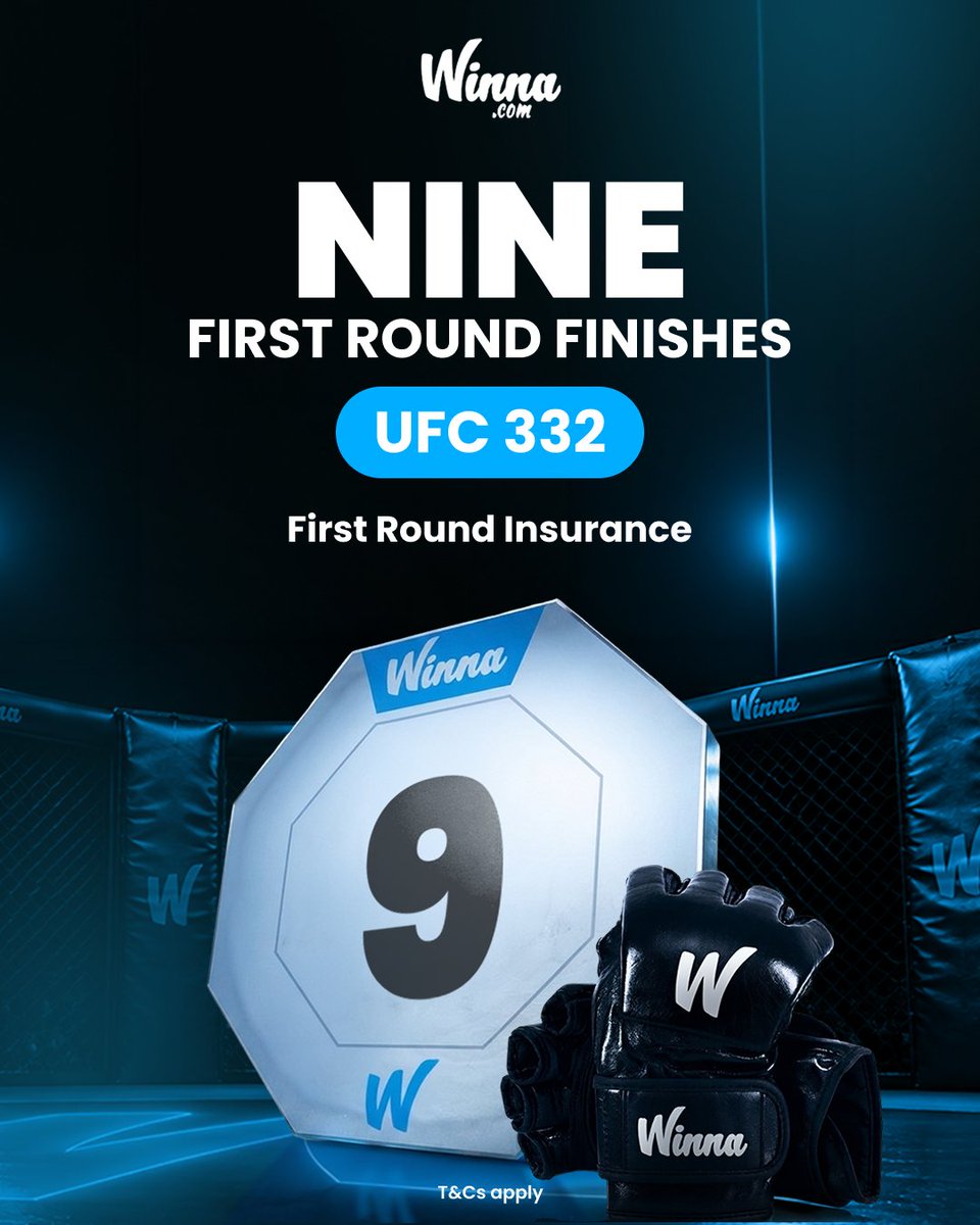 Winna's tweet photo. Surely the sports highlight of the weekend! 🤯

NINE first-round finishes at #UFC332

This is why First Round Insurance makes sense 🥊 https://t.co/xH0ODDG25p