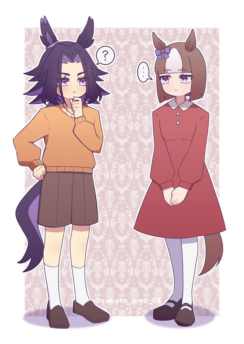 cokuto_uma_02's tweet photo. 幼メノと……幼ゴルシ？ https://t.co/jgp5EZ3jUS