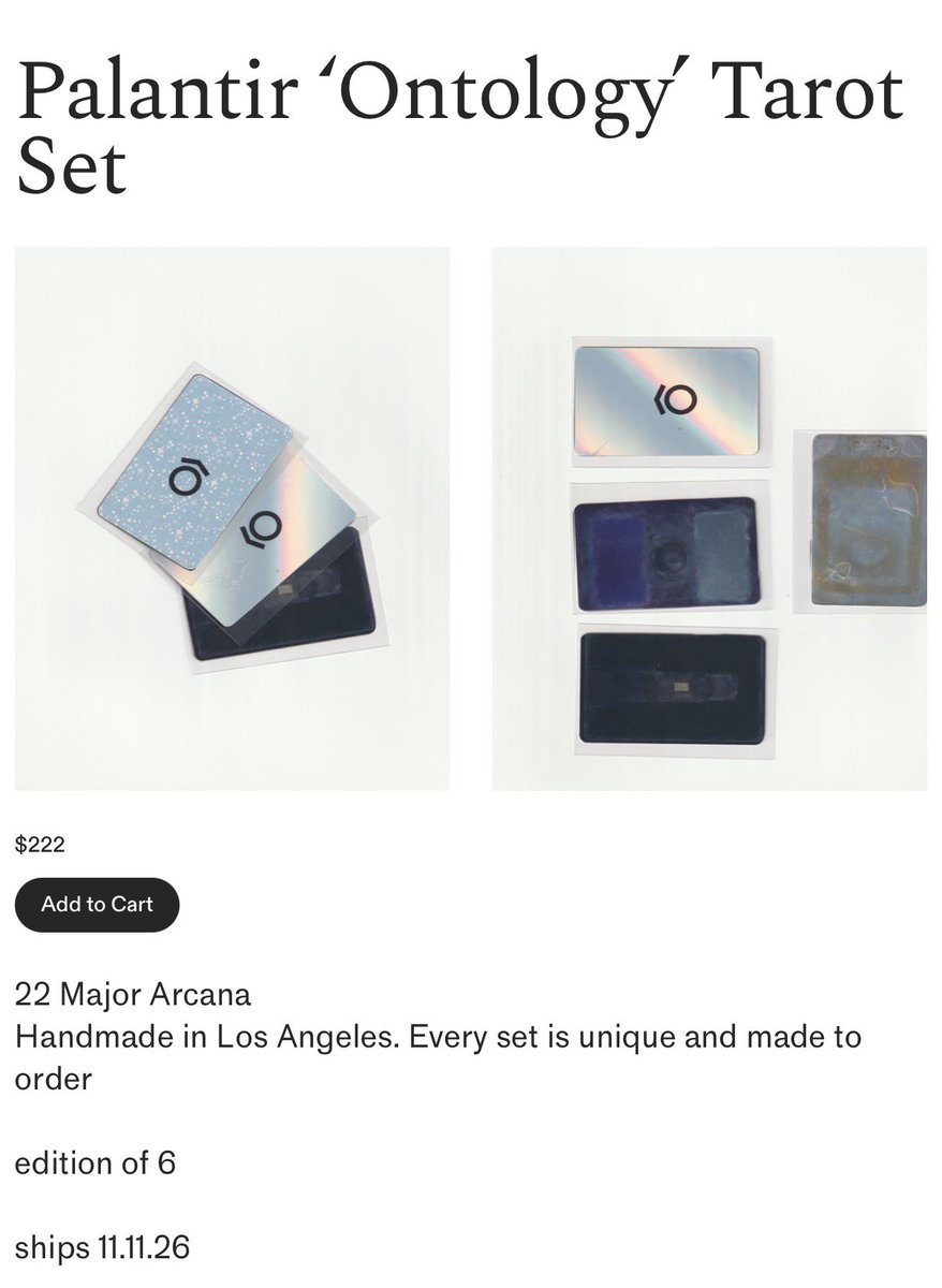 taotechic's tweet photo. oh it’s nothing I’ve just been feeling a little off ever since I pulled a three of swords from the palantir tarot deck https://t.co/2aqikT6XBG