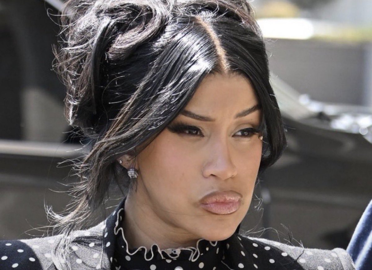 BlackMedia___'s tweet photo. Cardi B’s new single “AH HA” has tumbled out of the US Apple Music Top 200.

Despite the bikini rollout with her BBL spilling out and repeated pleas for everyone to use the song on TikTok and Instagram, “AH HA” still couldn’t stay afloat. The song also failed to make the Global Spotify chart and has since fallen off the US Spotify chart and the Global Apple Music chart.

The pole veteran might need to stick to pole and SHEIN deals.
