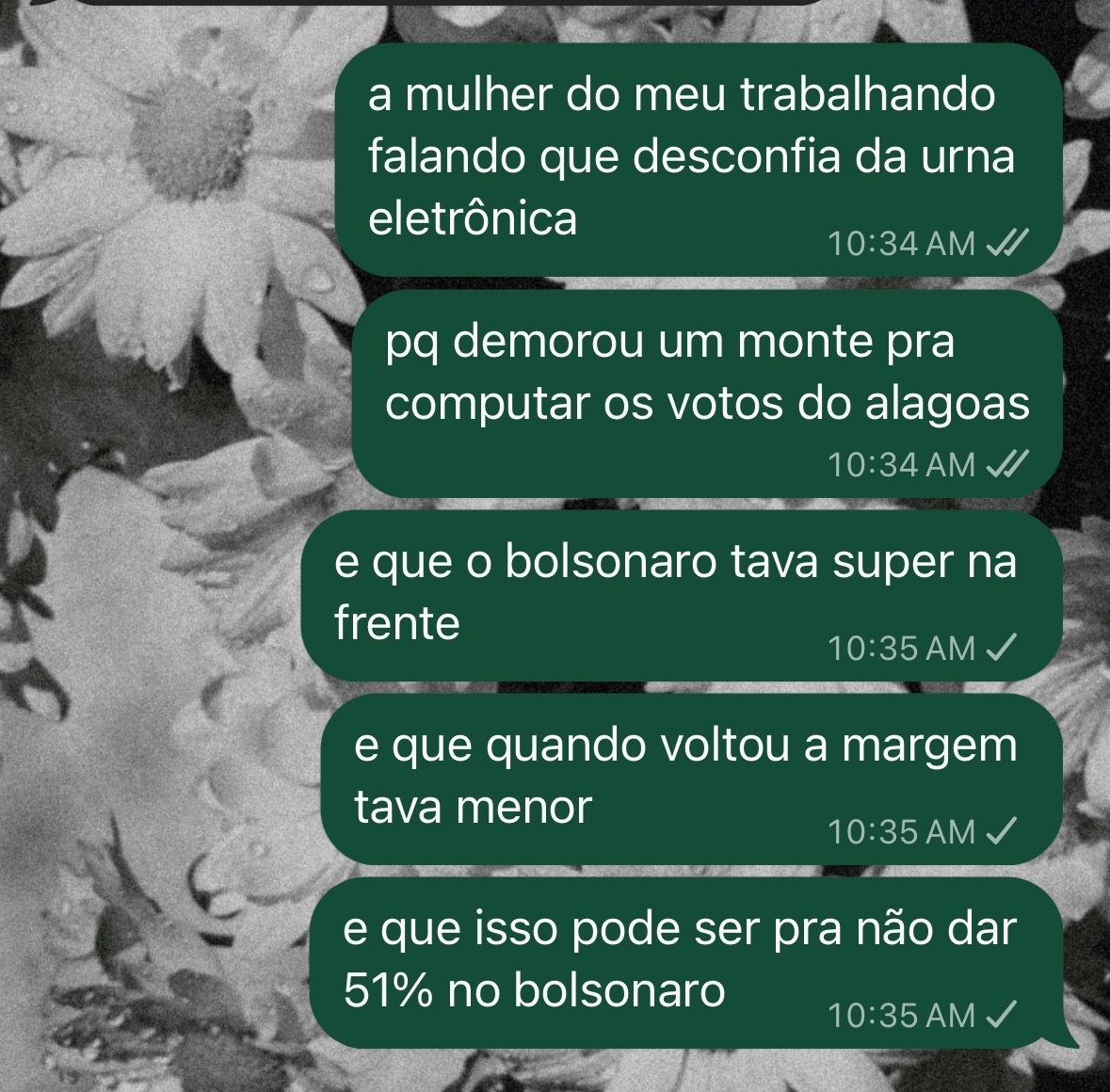 isaferraz's tweet photo. conversa mais light no meu trabalho depois das eleições: https://t.co/dSBI1319j4