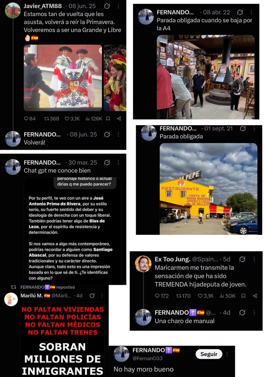 undercover_25_'s tweet photo. Se llama Fernando Oria de Rueda Gomila, es policía nacional y pertenece al GAC (Grupo de Atención al Ciudadano) de Madrid.

En su perfil se puede encontrar mensajes racistas, franquistas, visitas habituales a "Casa Pepe", insultos a Maricarmen, compadreo con Pugilato, etc. https://t.co/Hm2vzIsTyJ