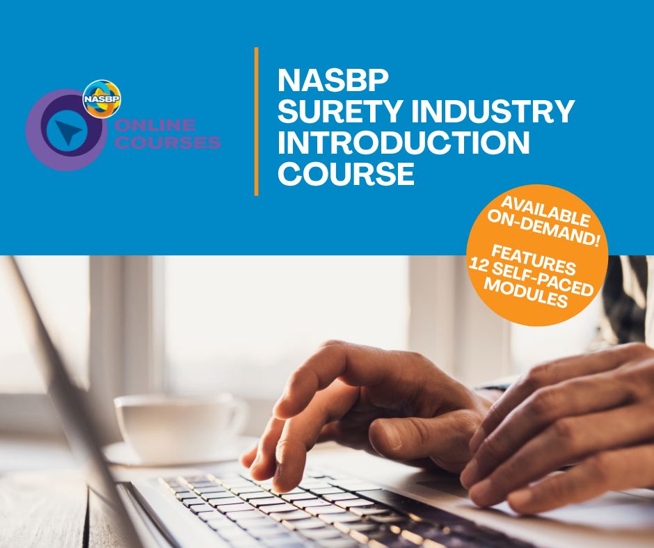 nasbp's tweet photo. Register your staff for the NASBP Surety Industry Introduction Course! https://t.co/fbT3d9zGGF 12 online, self-guided modules provides a comprehensive overview of the #surety industry. Registration: $195/NASBP members, $380/non-members. #StabilityThroughPurpose #MakeSuretyACareer https://t.co/FOzgyBH6cQ