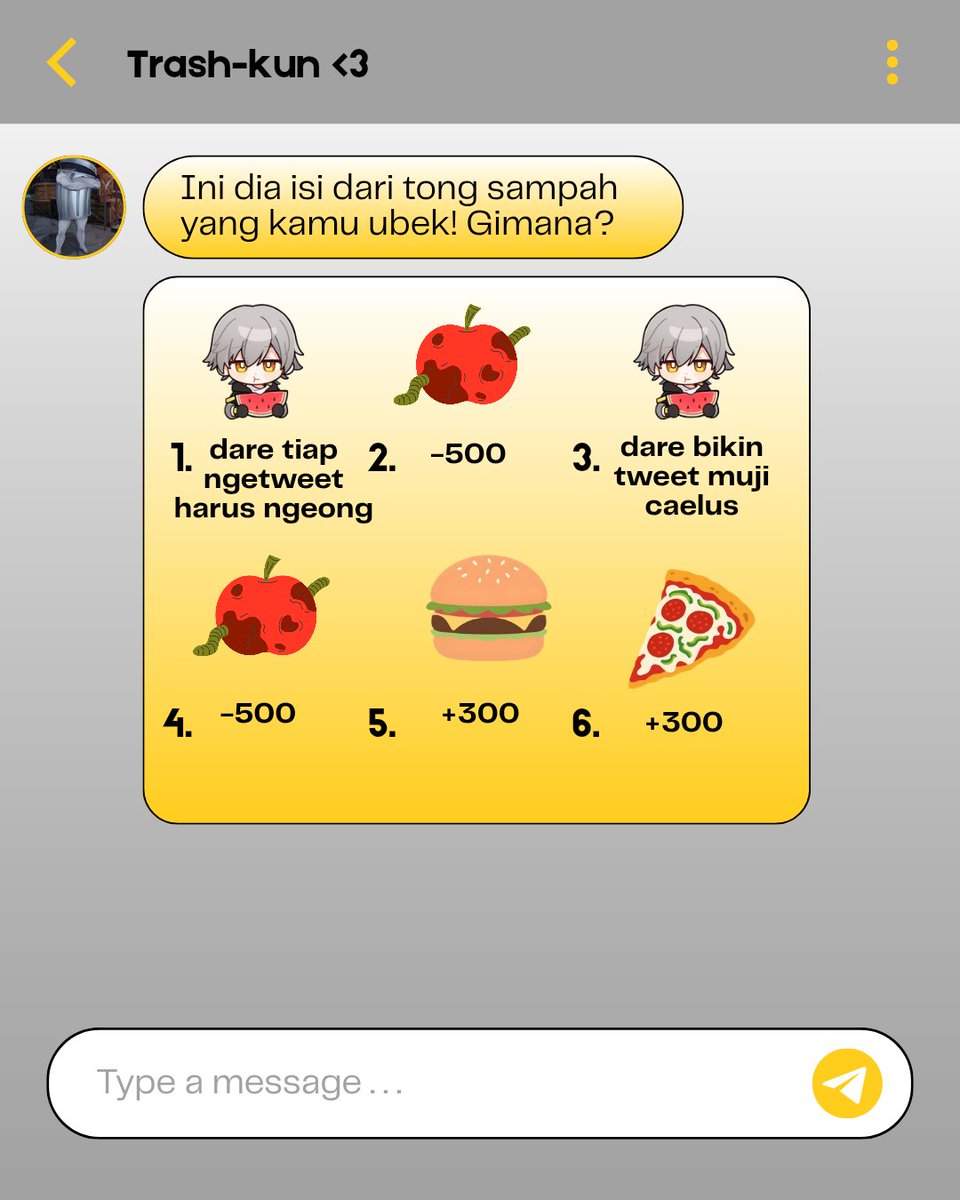 KerjoKeleus's tweet photo. Hmm menurut gue itu kalau ketemu gue adalah sebuah keberuntungan karena kalian gak perlu ngurangin poin kayak kalau nemu apel busuk, setuju gak? https://t.co/hN41eumsT7