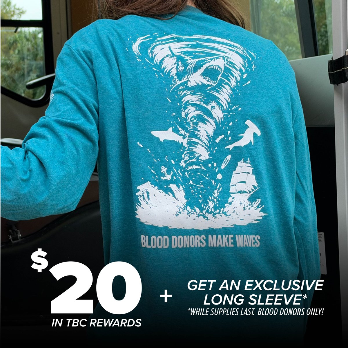 BloodConnection's tweet photo. Give blood and look good doing it when you give blood at Coastal Carolina University on Wednesday, October 14th or Thursday, October 15th. Earn $20 TBC Rewards + an exclusive long-sleeve*. *while supplies last.

📌 Student Union
📌 Wall Building

🔗 https://t.co/OfmjcbX3VO https://t.co/uJzNSnq4RY