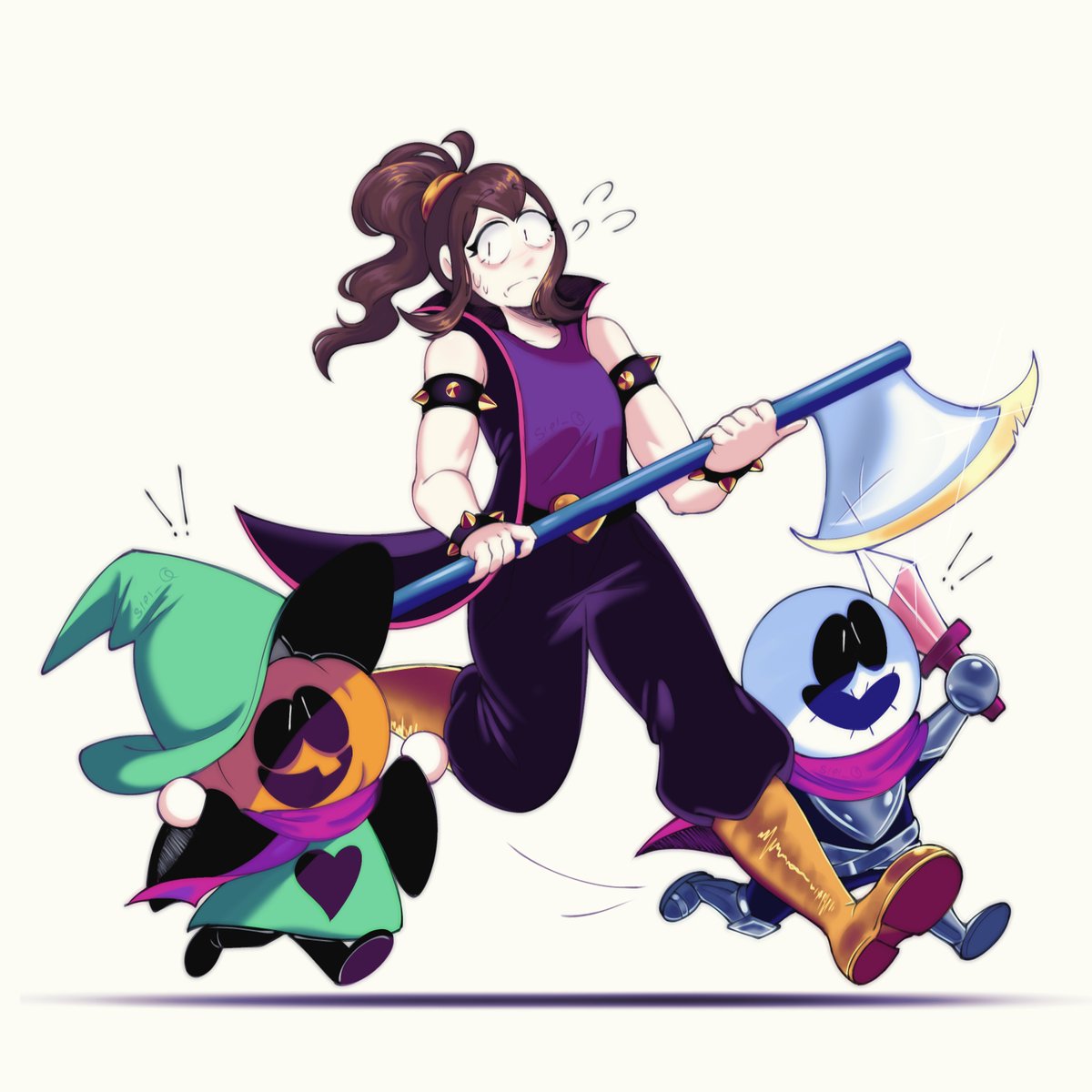 SieiQ_BRAINROT's tweet photo. What do you call this fun gang?

#spookymonth7 #deltarune https://t.co/kmDupMOUW5