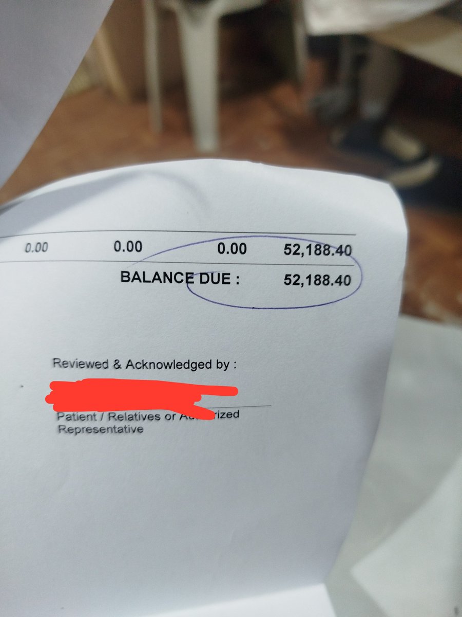 DekusCheriPop's tweet photo. I don't want to trouble anyone but my dad is hospitalized due to water retention in his lungs due to his stage 4 chronic kidney disease plus pneumonia. He needs he water to be removed and currently put partial bill is already this much.
Please help us. 
https://t.co/b2s5mXfcah https://t.co/i5oEttPSWR