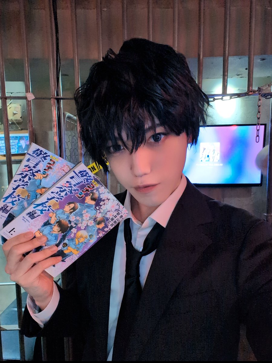 prison_shouichi's tweet photo. @na_chi_chamo はじめまして プリズンカフェのしょういちです❗
普段はセンターパートウルフですが今日は天パの刑事やってます。

ただいま飲みべ500！
応援していてよかったって、思わせます https://t.co/90cVJrcLlG