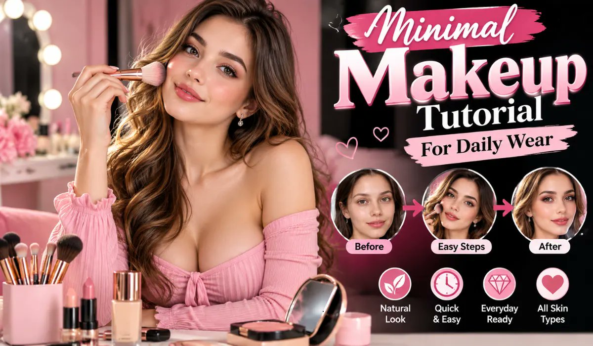 Ab_arch_media's tweet photo. 💄 Less makeup, more effortless glow!

Try this easy daily routine:
✨ Skin tint
✨ Concealer
✨ Natural brows
✨ Soft blush
✨ Mascara
Simple, fresh &amp; perfect for everyday wear. 🇺🇸
#MinimalMakeup #EverydayMakeup #NaturalMakeup #MakeupTips #BeautyTrends 
https://t.co/YQ8RFXr6oU https://t.co/IxOr2OhhXN