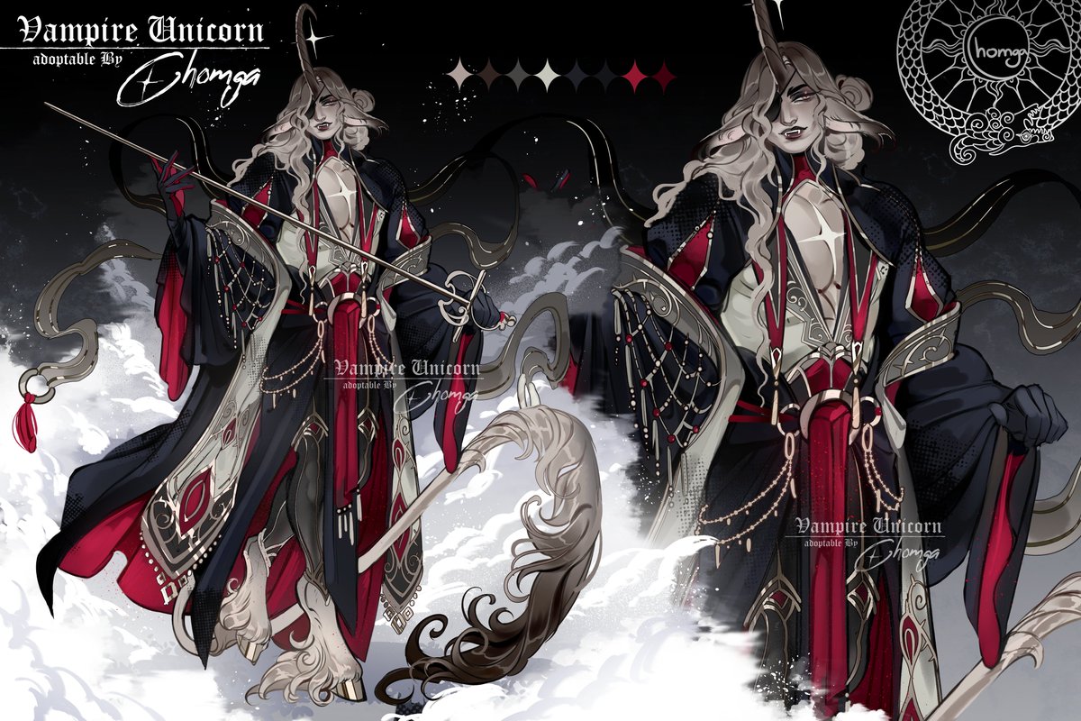chomgaAD's tweet photo. Vampire  unicorn adopt! Auction on DA🧛‍♀️ https://t.co/xAqusXkRP0