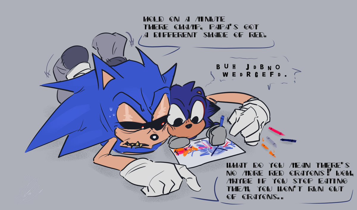 Yo_Army_21_'s tweet photo. Coloring with papa. 🖍️
#Hecallsmepapa #Takeabreather #Theycalledmesonic #sonicexe #execommunity https://t.co/sWwAEfcr7C