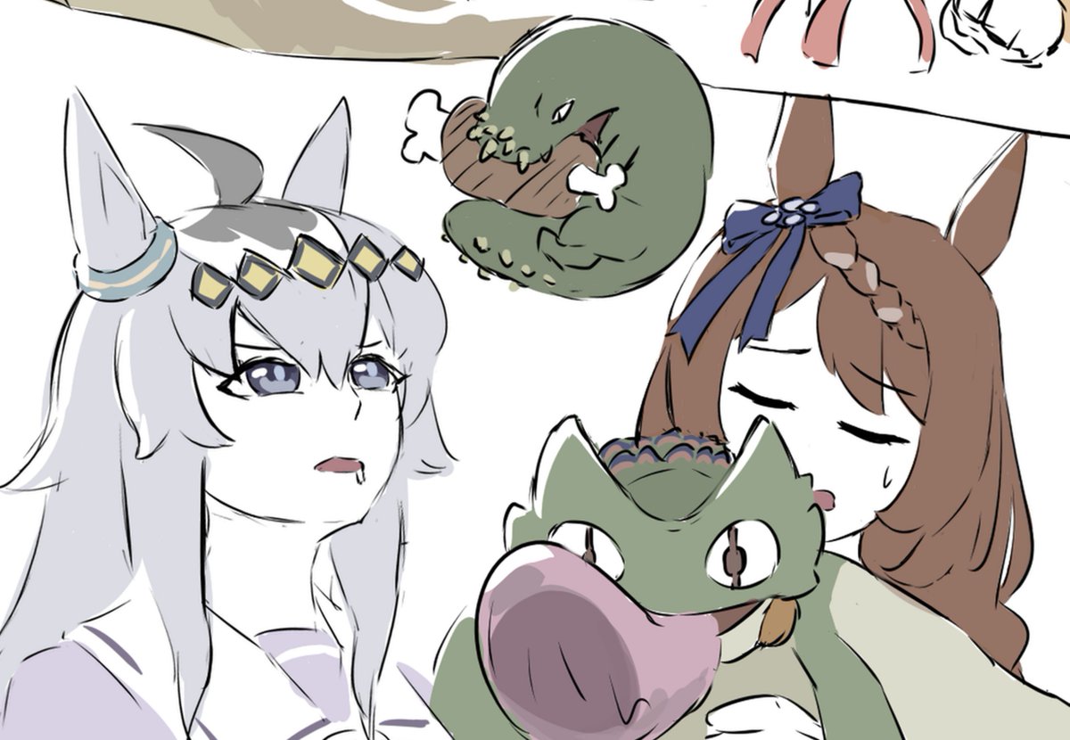 ruu_wk's tweet photo. Full artwork on third image. We're back to uma x monstieeee!
#umamusume #monsterhunter https://t.co/cWVTRhqbWP