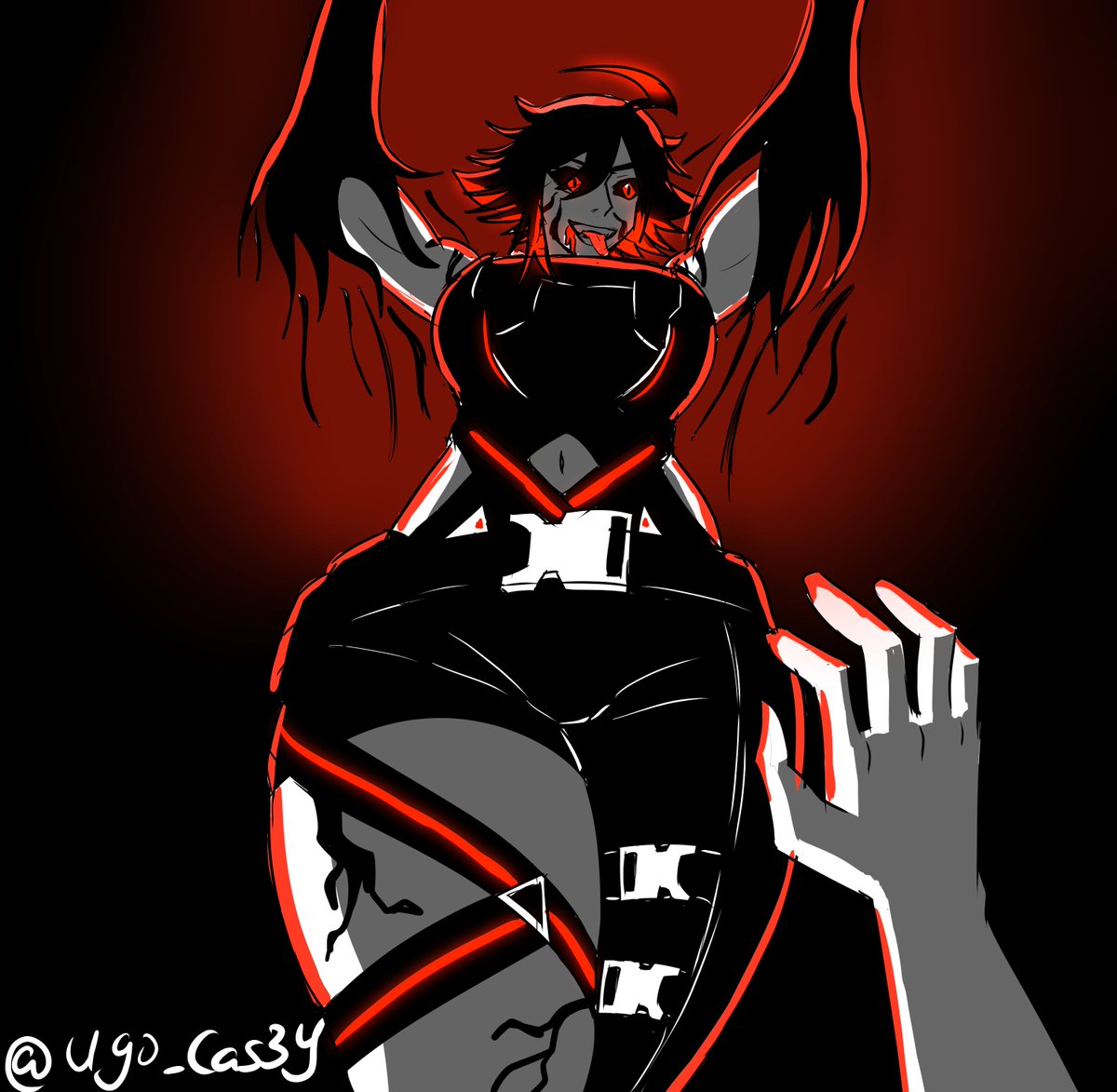 Ugo_Cas3y's tweet photo. Getting hunt down by @Melizande 
#made4mel #doodleart https://t.co/LYf4v6xJXK