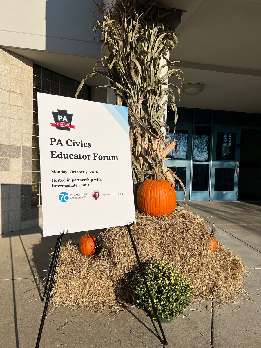 Committeeof70's tweet photo. Excitedly kicked off the PA Civics Forum at Intermediate Unit 1 in Coal Center, PA with the theme of "Cultivating Curious Minds, Critical Thinkers, and Engaged Citizens". https://t.co/vOYMxCLNSN