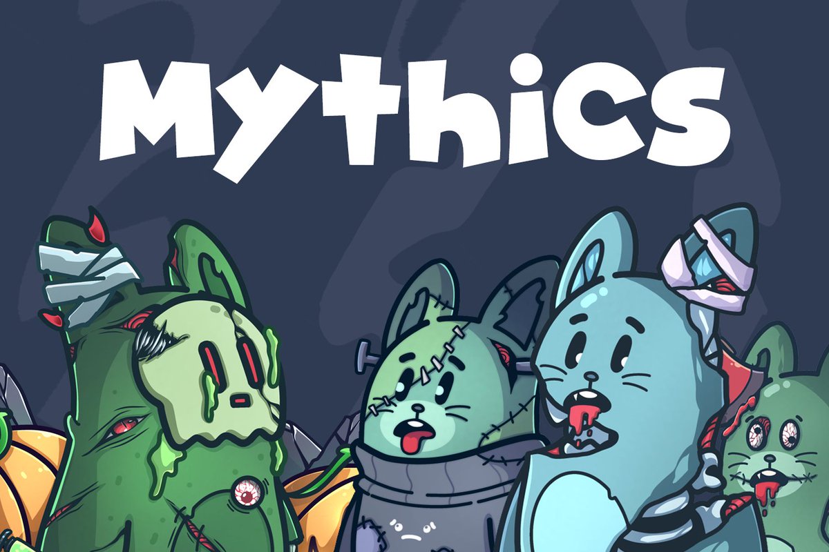 mythicsnfts's tweet photo. The crew got into costume early this year.  

Something is landing next week.. 👻 https://t.co/mRsf8PdOXE