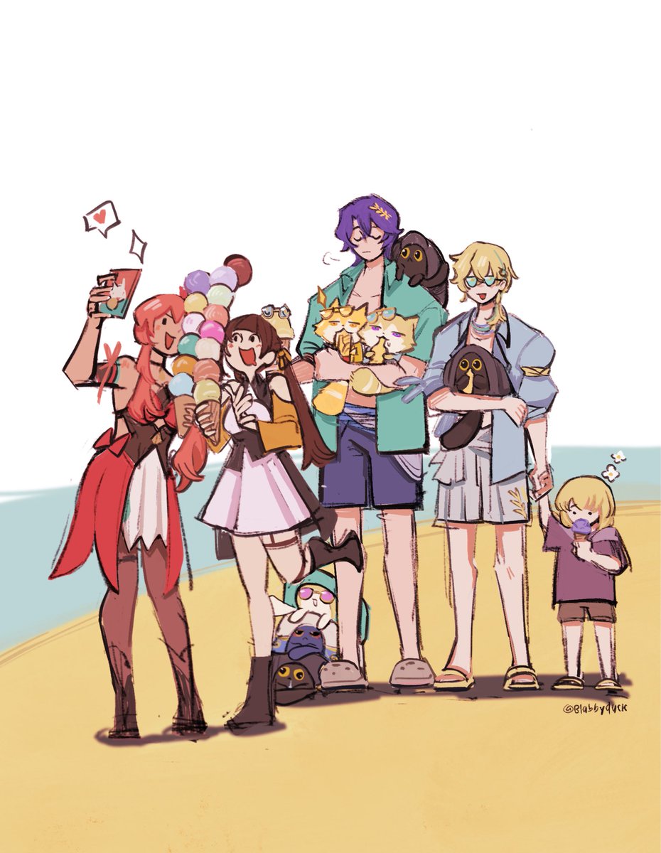 BlabbyDuck's tweet photo. They adopted their 9th and 10th children and are on their family trip
#Ratiorine https://t.co/raDpP3OOae