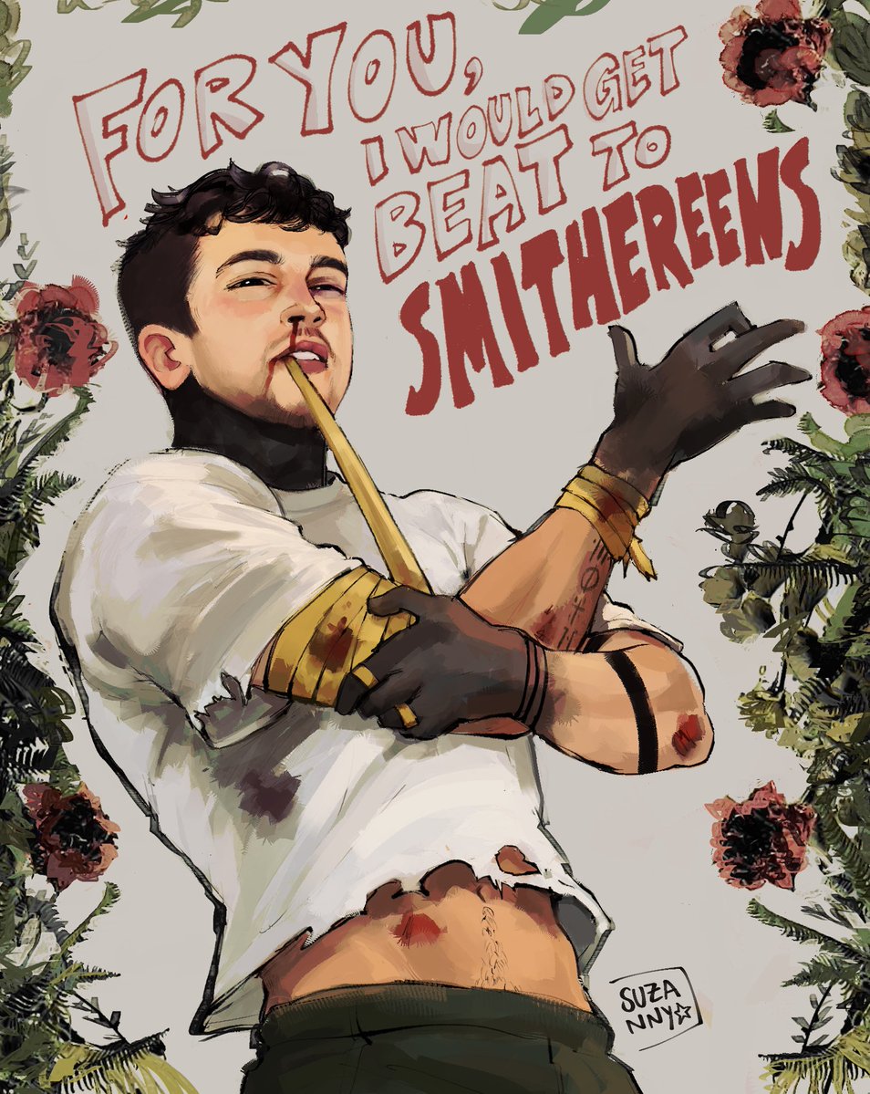 astrolumy's tweet photo. happy trench day!!! 
here's my piece for the anniversary collab hosted by draw.seph and antleriko on instagram, go check out all the other pieces there and see what we put together!!! #cliqueart https://t.co/TgVx1VcTHd