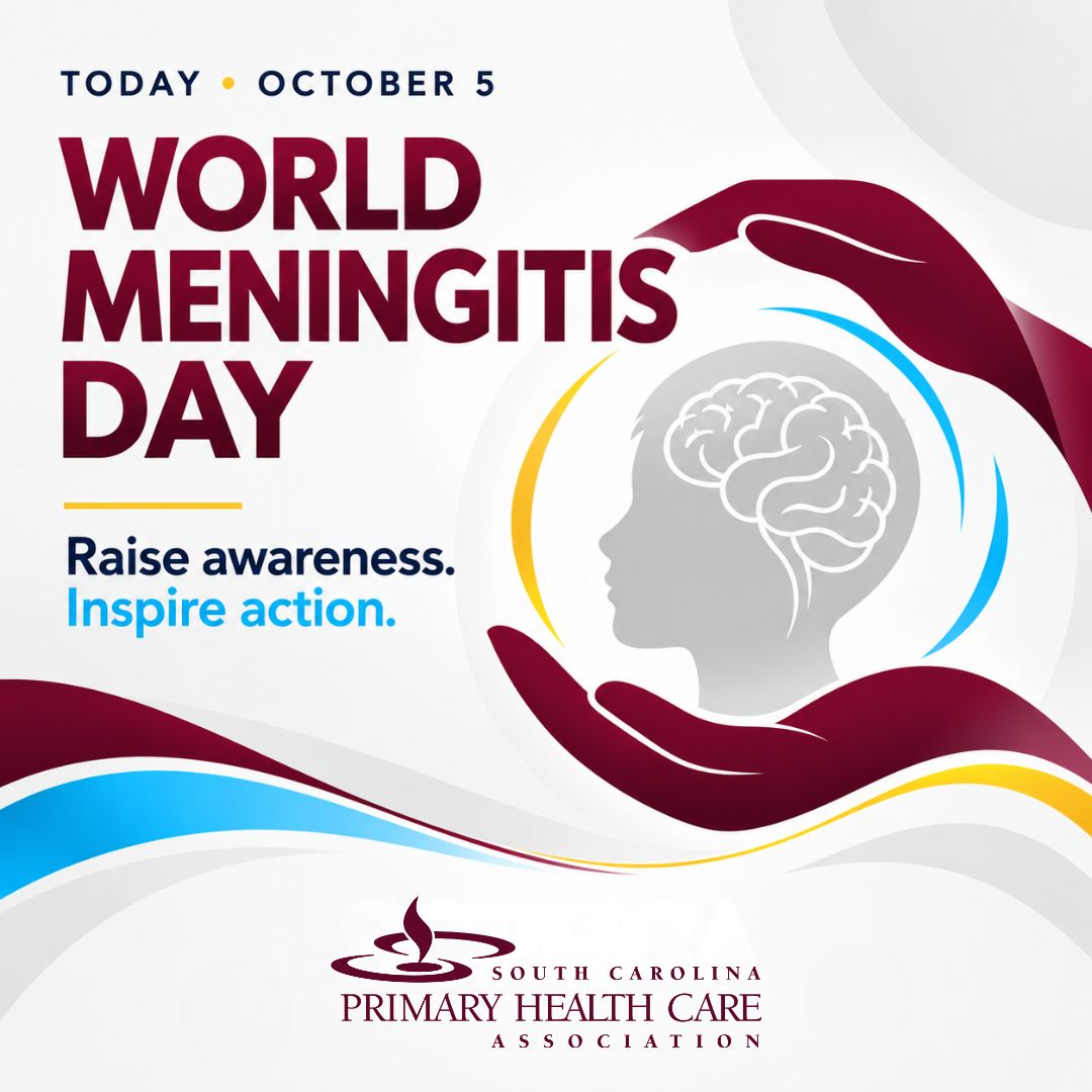 SCPHCA's tweet photo. Today is #WorldMeningitisDay 🛡️🩺
Meningitis can progress rapidly, but vaccination offers powerful protection. Know the signs—like sudden high fever and stiff neck—and keep your family’s immunizations up to date.
#MeningitisAwareness #DefeatMeningitis #SCPHCA #VaccinesSaveLives https://t.co/m95SMJoneh