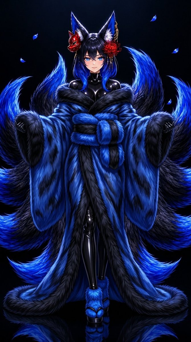 3C52554E575D14's tweet photo. Hmmmm, why not to try some Japanese kimono, but i made it all fur, so now its very very soft and warm (and ofc alive >w<)

#kitsune #fur #latex #ai #OC https://t.co/kz7BIAk8SW