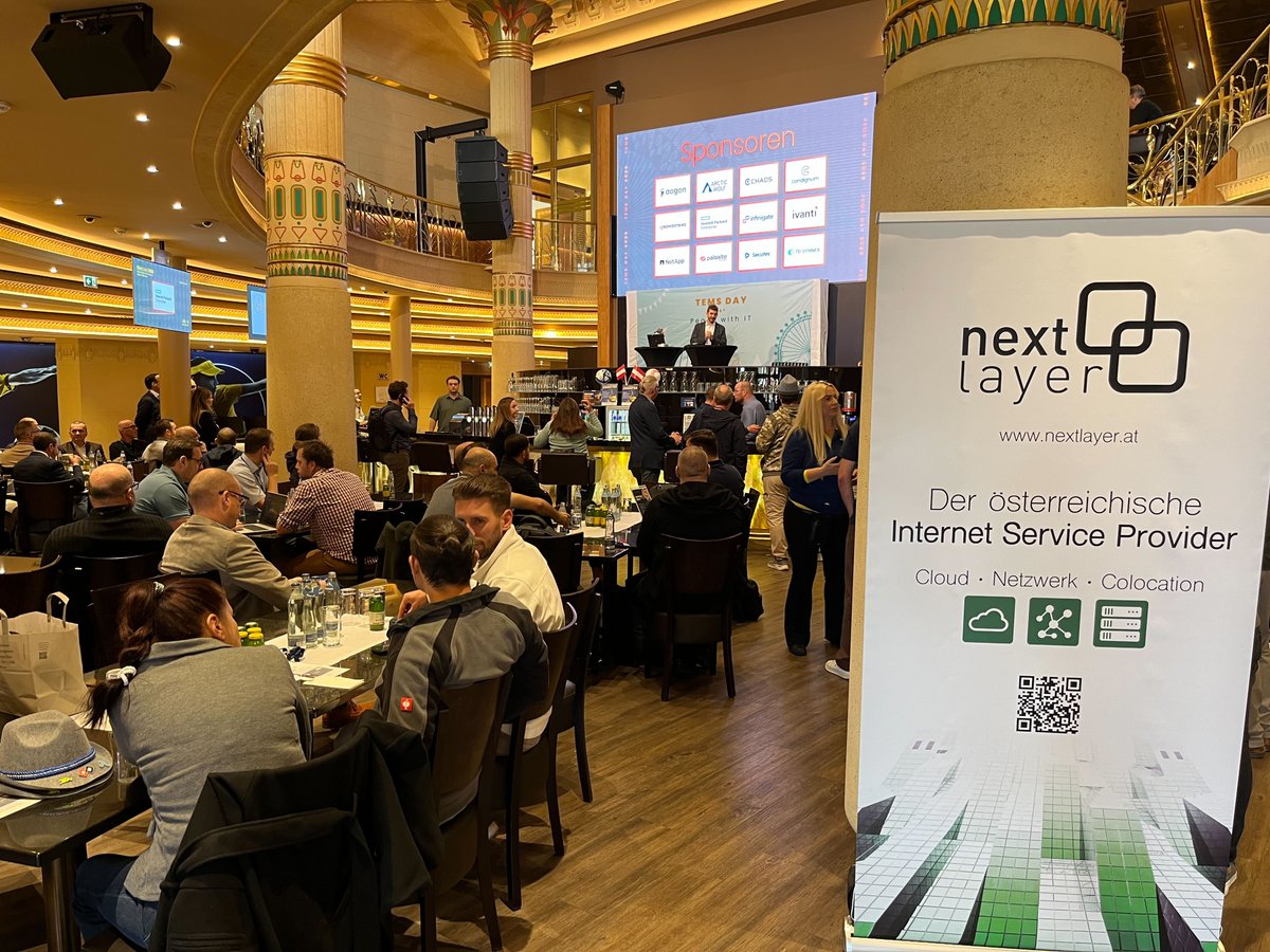next_layer's tweet photo. Ein gelungener TEMS DAY 2026 liegt hinter uns! 🙌🥨

In unserem Vortrag inklusive kleiner Live-Demo haben wir VDCplus vorgestellt und gezeigt, wie sich virtuelle Datacenter flexibel und unkompliziert nutzen lassen. ☁️

Vielen Dank an alle, die mit dabei waren! 💚 https://t.co/1bDknJSJWx