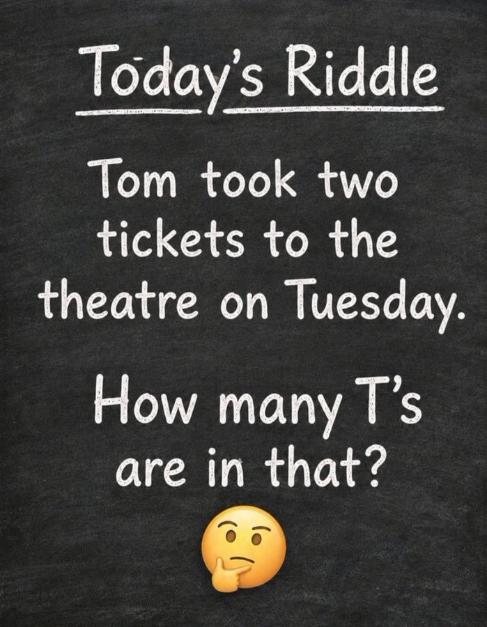 Alice2266888's tweet photo. Everyone get it wrong on First try. 

How many T’s Are in that? https://t.co/reL0oo7cYp