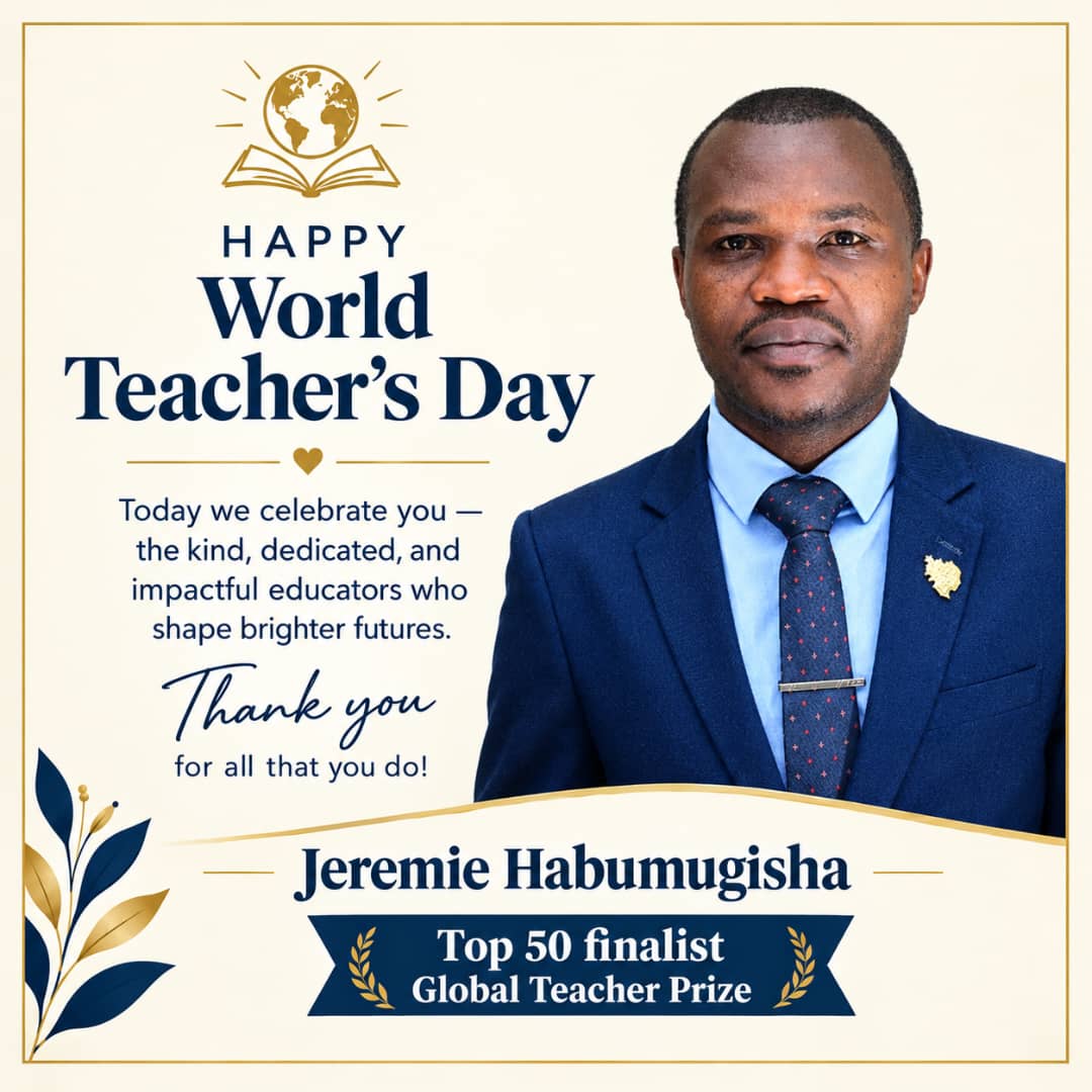 RealHabumugisha's tweet photo. Happy #WorldTeachersDay!  Being a #GlobalTeacherPrize finalist showed me how far a teacher's impact can reach. 
Know a teacher who deserves that recognition? One week left to nominate them or encourage them to apply. 
Apply: https://t.co/h8374viCgl @VarkeyFdn @TeacherPrize https://t.co/7an2C4m09B