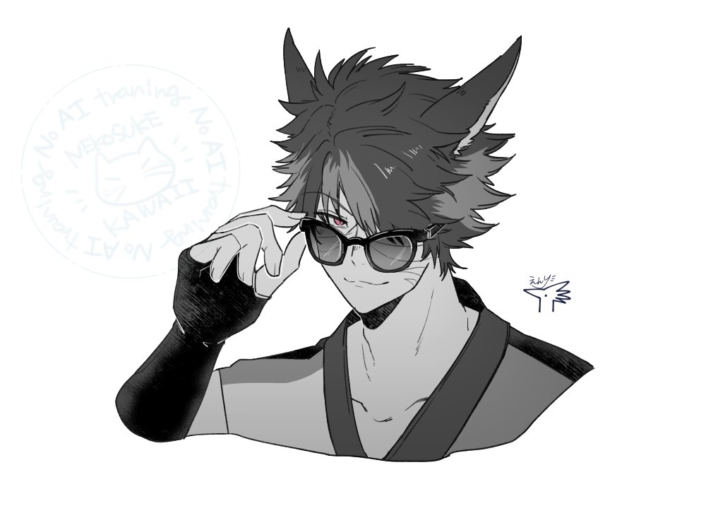 hituta_hikaneko's tweet photo. 猫助練習👓 https://t.co/AjZSx1gLSt