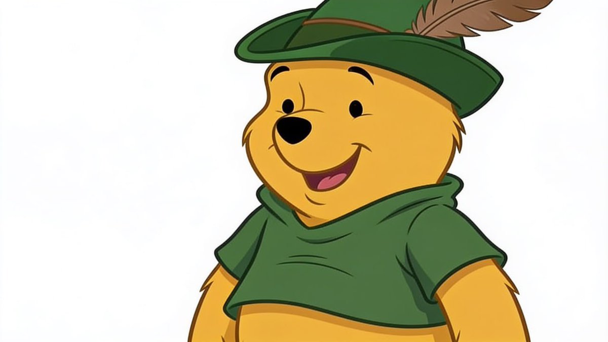 POOHROBINHOOD's tweet photo. It’s almost that time. 

The OG Robinhood POOH is back and ready for 100 years of memories. 

Prepare yourself, 9 days left. 🎈🎈🎈 https://t.co/U39pDjW90a