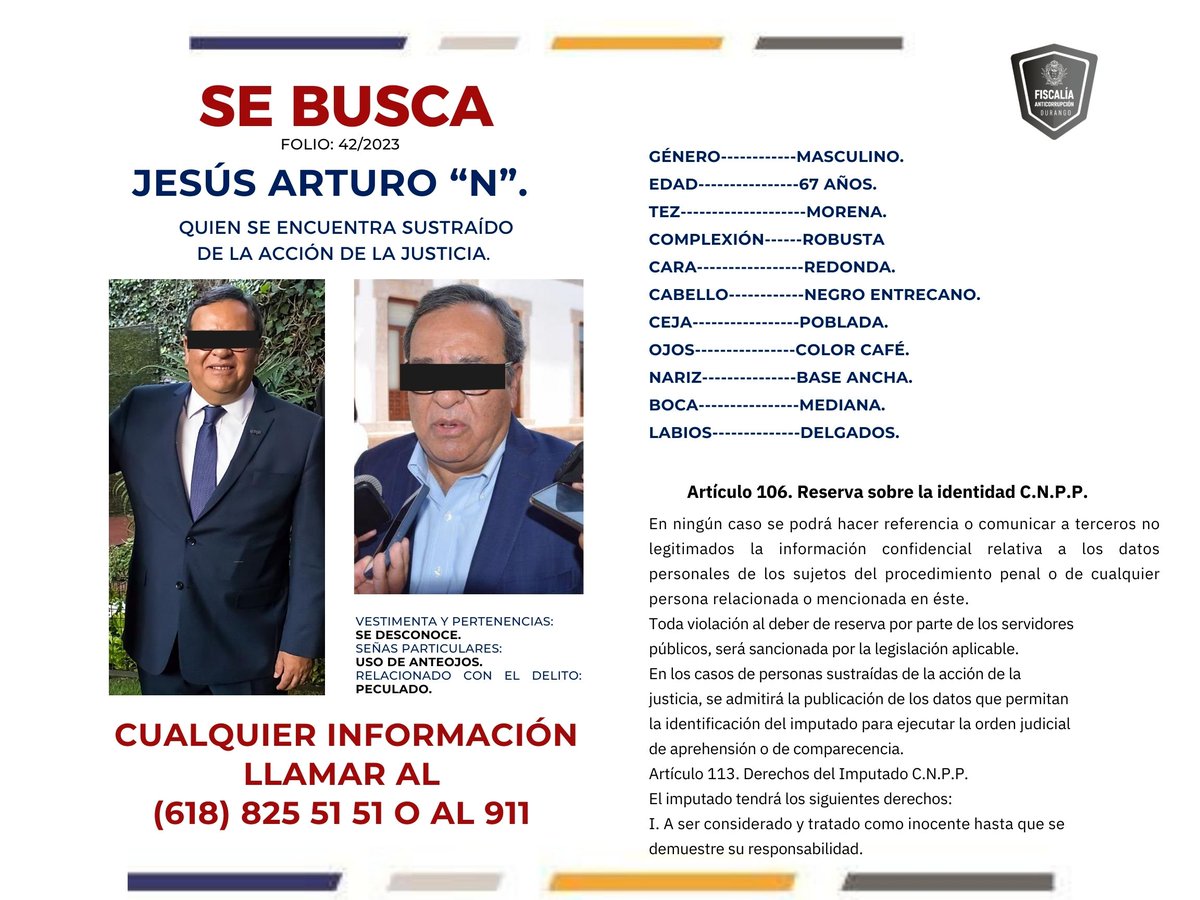 FECCED's tweet photo. 🚨 Solicitamos el apoyo de la ciudadanía para contribuir a la localización de Jesús Arturo “N”.
🔎 Si tienes información que pueda ayudar a las investigaciones, comunícala a las autoridades.
📞 (618) 825 51 51 | 911
🔒 Tu información será tratada de manera confidencial. https://t.co/bLCsKfZXlB