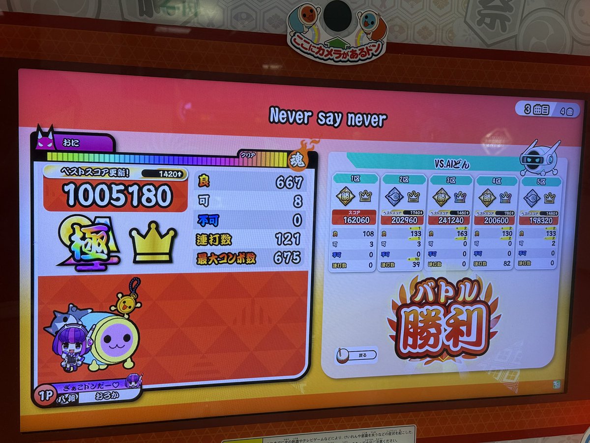 0rokq's tweet photo. 全良区間増えてる✨️ https://t.co/7PeW1BmVma