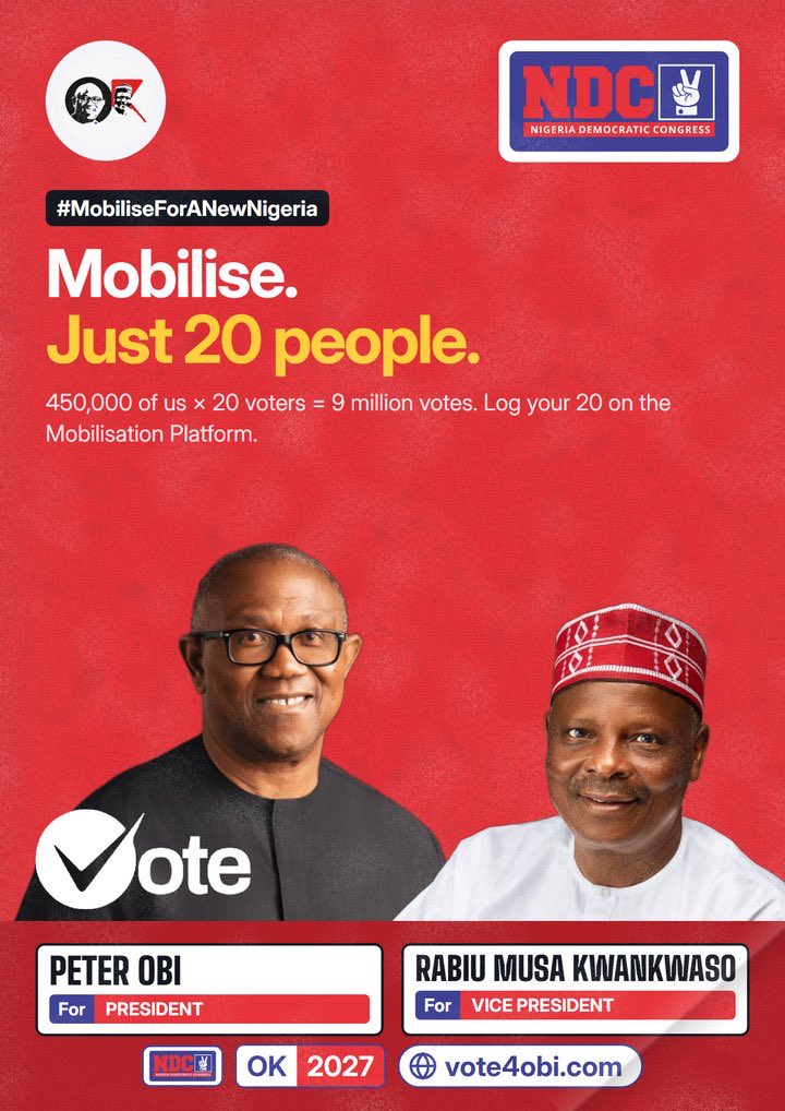 ChinonsoCharl15's tweet photo. By the end of October, I will mobilize a minimum of 50 people in my community who have PVCs. I will start from there, and the number will grow before the election. My boys have been asked to swing into action.
#12YearsOfAPC #VoteNDC https://t.co/Wtl4Xjntn2 https://t.co/mo6UehiTQQ