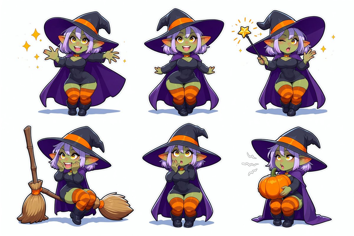 GummiGuru_SFW's tweet photo. Halloween sticker designs #aiart #airequests #goblins #halloween #stickers https://t.co/0BABLxNwwE