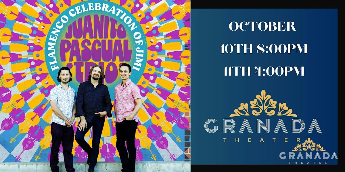 granadatheater3's tweet photo. Feel the fire 🔥 A Flamenco Celebration of Jimi Hendrix: Juanito Pascual Trio + Zorongo Flamenco at Granada Theater. Sat 10/10, 8 PM or Sun 10/11, 4 PM. 25% off with SUNDAY25! #Mpls https://t.co/GmnWskbhSe