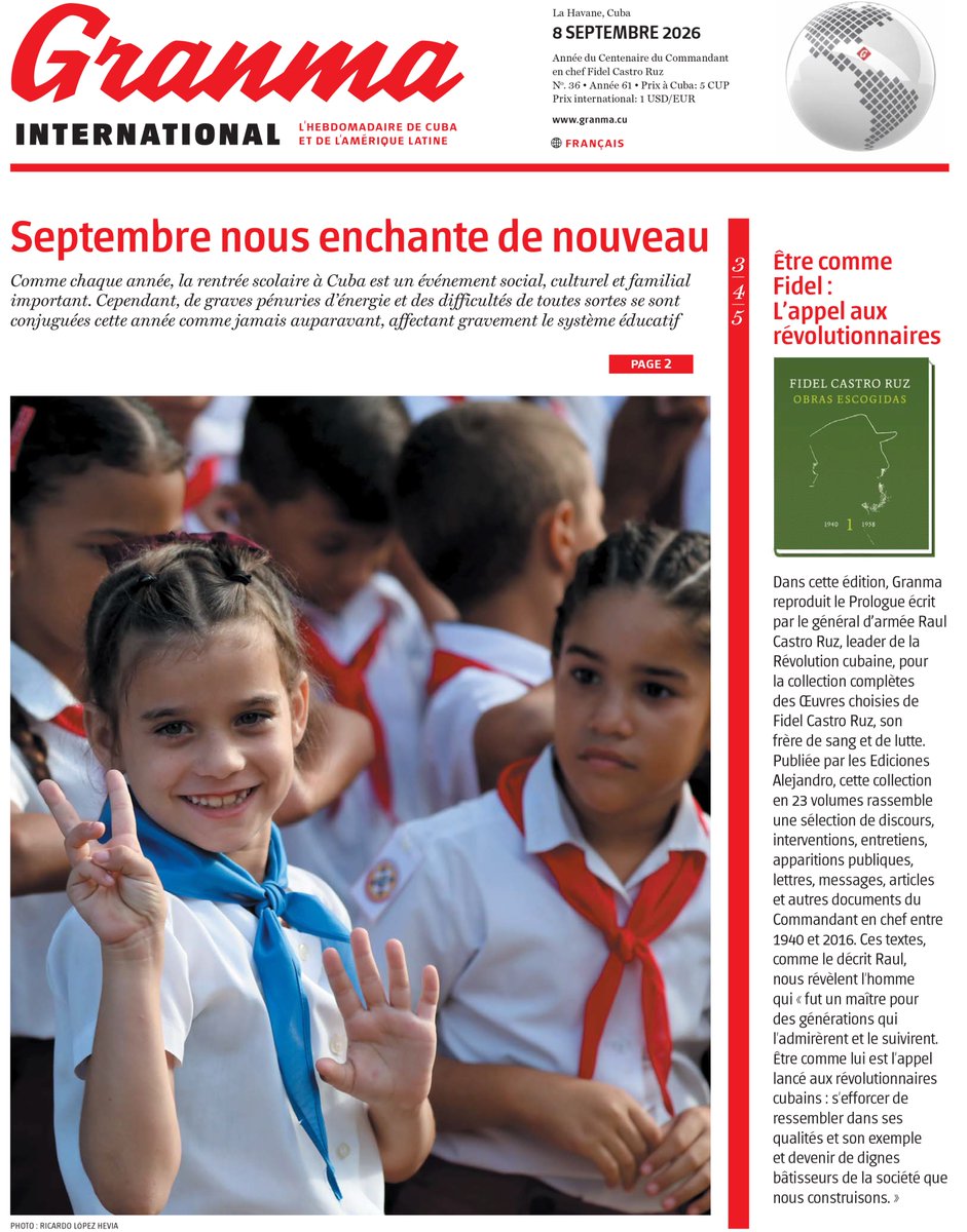 YisellRMilan's tweet photo. Mes #9️⃣ en @Granma_Digital Internacional
➡️ 🇺🇸 https://t.co/lgvNoQHWAa
@Granma_English
➡️ 🇫🇷 https://t.co/mBbcnWKBHU
@Granma_francais
➡️ 🇮🇹 https://t.co/Vn3i4PJiLk
@Granma_it
➡️ 🇧🇷 https://t.co/wNYX0e37g3
@Granma_pt
➡️ 🇩🇪 https://t.co/Cu9qzHLH8y
@Granma_deutsch https://t.co/ygnteiqgon
