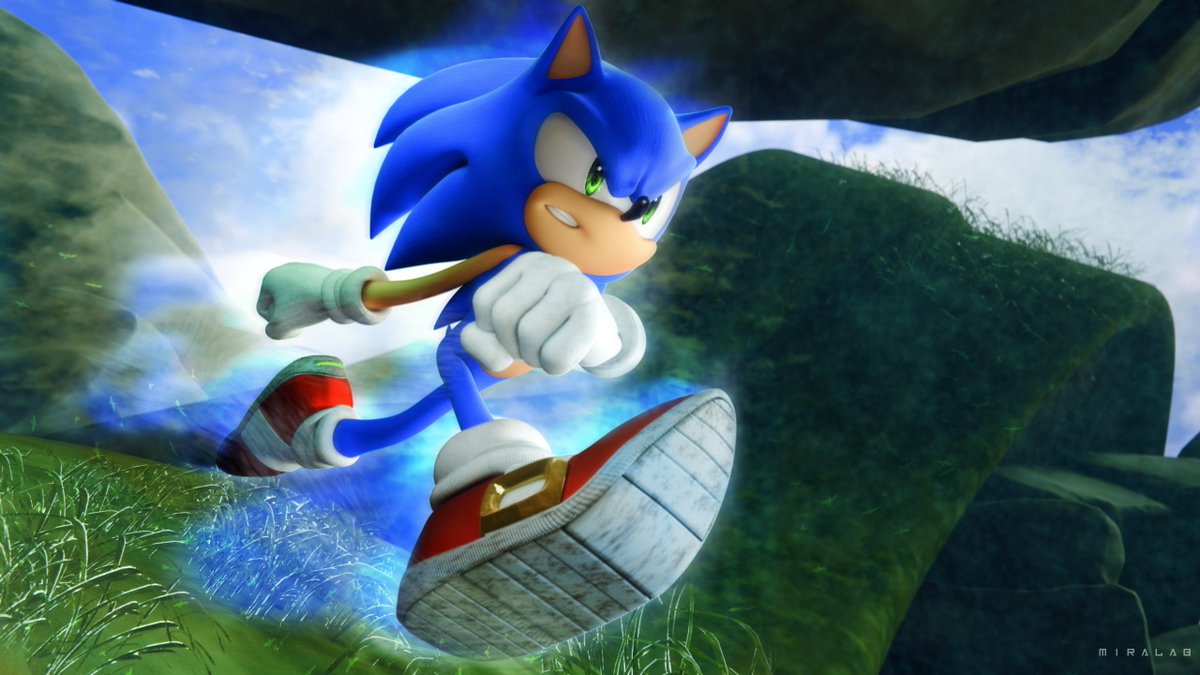 MiraLab60's tweet photo. A wild Sonic is running!  

Check here too:
https://t.co/bquS7ALUco

#sonicthehedgehog #sega #sonic #3d https://t.co/lhQMcyKzXM