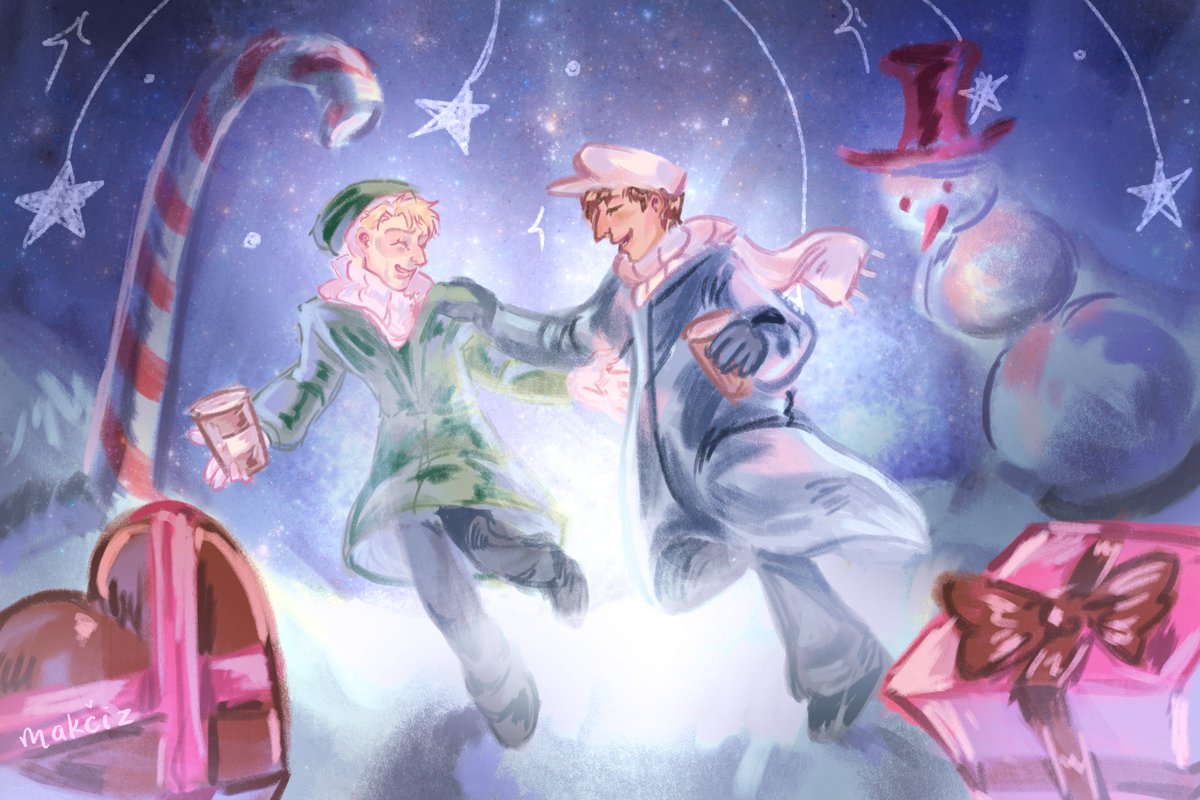 lullabyyed's tweet photo. #AOT #ReiBert #BertRei pt3... Never too early for Christmas art 🎁 https://t.co/THIrTUvexA