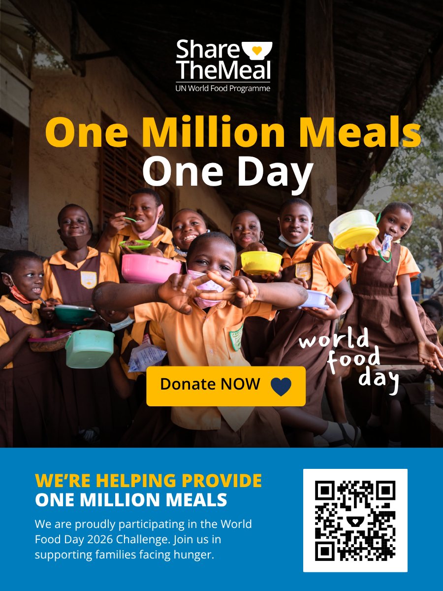 PeaceOneDay's tweet photo. Peace One Day is proud to announce #WORLDFOODDAY in support of the World Food Programme. Broadcasting on the 16th of October, World Food Day.

For more announcements and to watch the broadcast, follow our social media or visit https://t.co/XXfTsP1Umy

Join the World Food Day https://t.co/ljGLhRSZlZ
