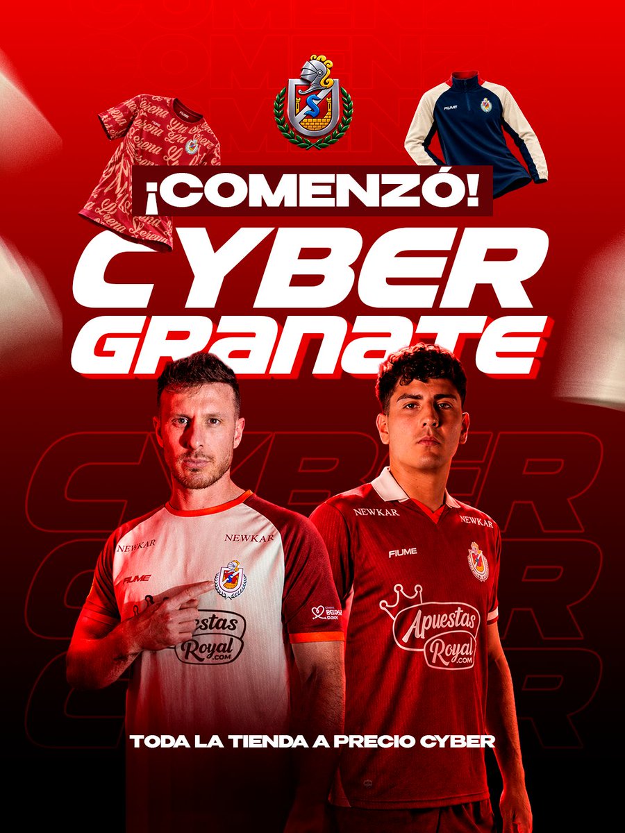 CDLS_OFICIAL's tweet photo. 🔥𝑪𝒀𝑩𝑬𝑹 𝑮𝑹𝑨𝑵𝑨𝑻𝑬🔥

¡𝗛𝗢𝗬 𝗖𝗢𝗠𝗜𝗘𝗡𝗭𝗔! 🛍️⚽️
Toda la ropa de la Tienda Granate está en oferta👕
🗓️ Hasta el miércoles 7 de octubre a las 23:59 hrs

👉 https://t.co/VLlHToPiOn

❤️🤍 ¡Vístete de Granate!

#SiempreAdelante https://t.co/YgB8OC6sTp