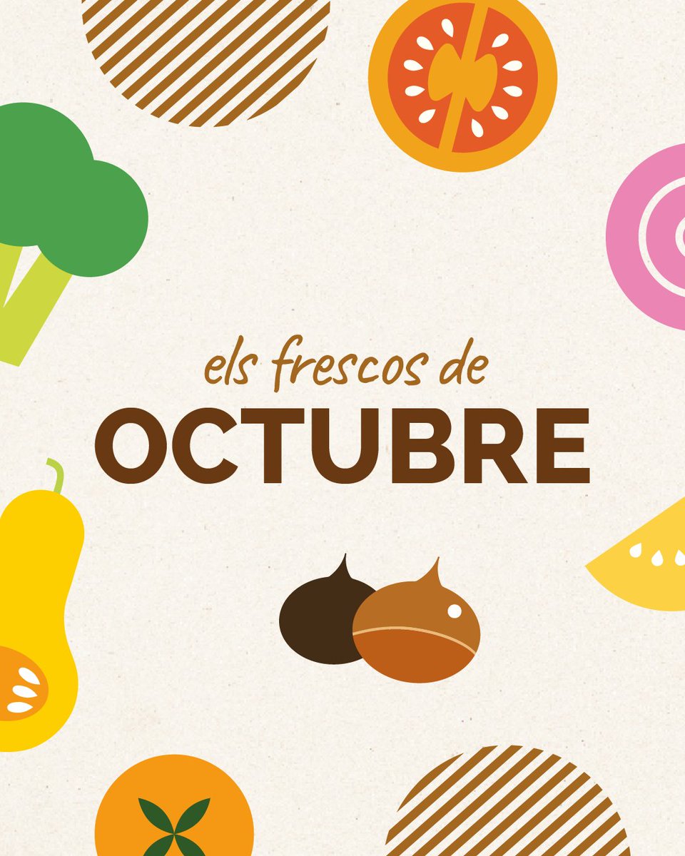 Condislife's tweet photo. L’octubre arriba amb ganes de tardor. 🍂 I nosaltres, amb ganes de castanyes torrades, moniato al forn i una bona crema de carbassa.

Descobreix els productes de temporada ideals per quan comença a refrescar! 🍠🌰

Ja els tens a la llista de la compra? https://t.co/BtHClYSkhF