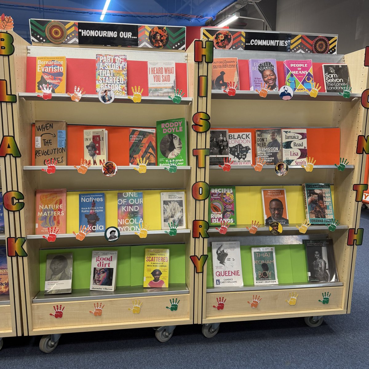 ElthamLibrary's tweet photo. October is #BlackHistoryMonth, here at #ElthamLibrary we are celebrating the achievements, rich culture and heritage of the black diaspora with a new display in the adult library. There are books across a variety of genres to be perused and borrowed! 📚 #LoveYourLibrary https://t.co/R9mBh1SNme
