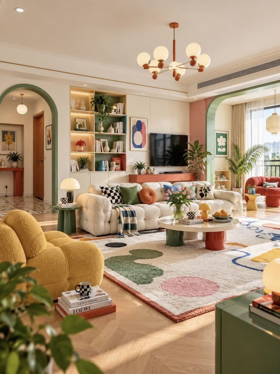 sekarwangikuu's tweet photo. Forget the B&amp;W trend! colorful fairytale home is just too cozy to leave. https://t.co/ZrERz3Hs9T