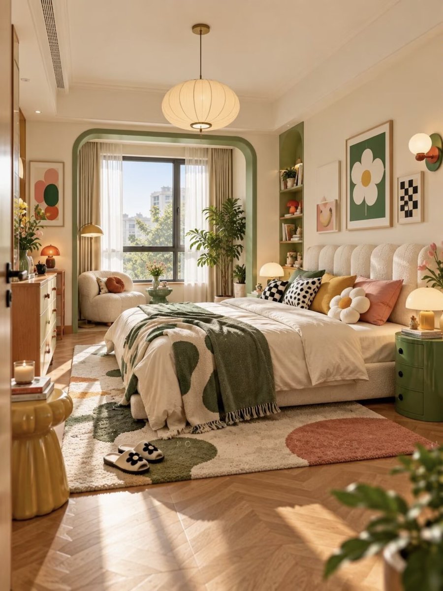 sekarwangikuu's tweet photo. Forget the B&amp;W trend! colorful fairytale home is just too cozy to leave. https://t.co/ZrERz3Hs9T