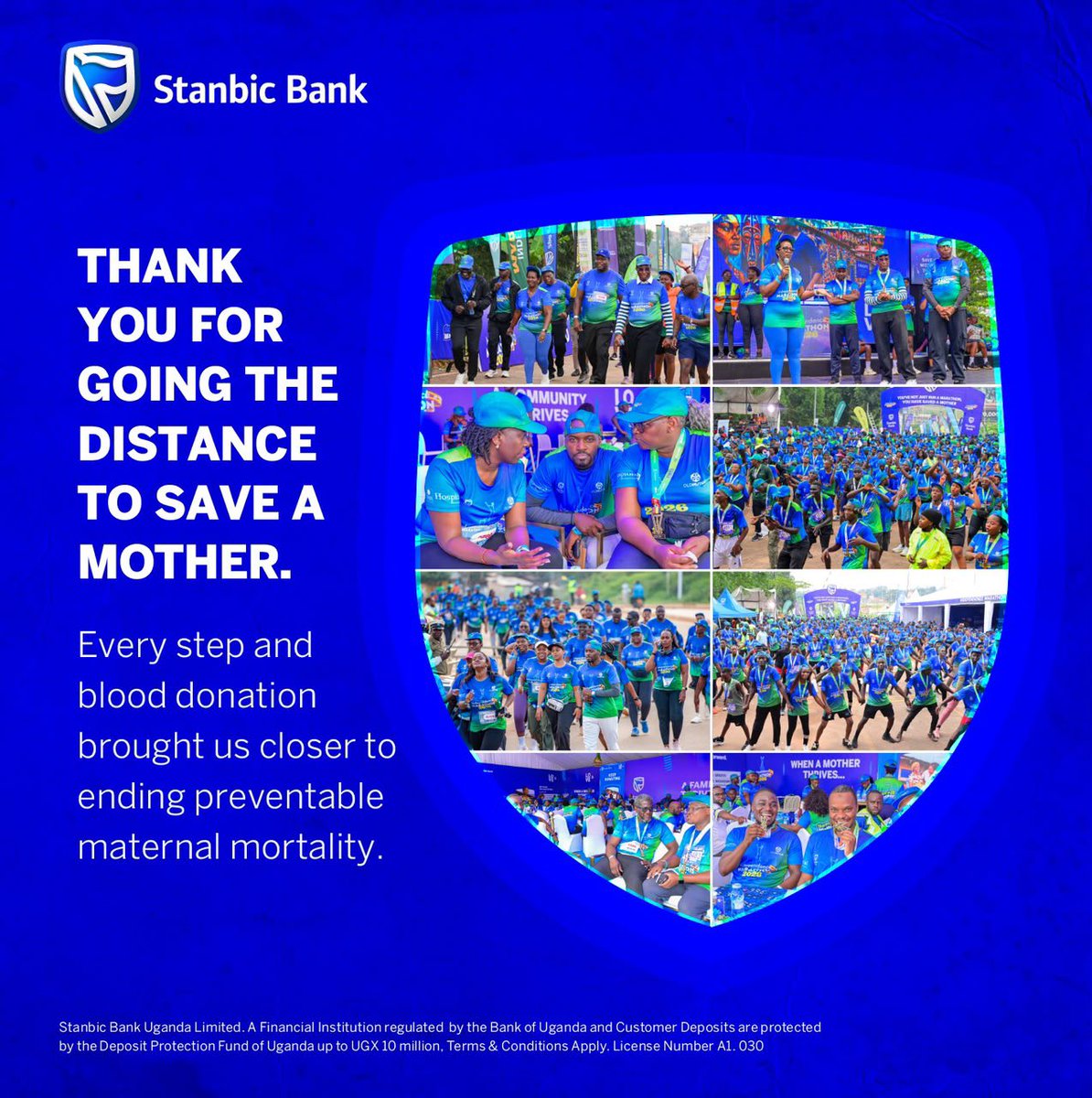 nasiimaroddy's tweet photo. Thank you for going the distance to save a mother.

Every step and every blood donation brought us closer to ending preventable maternal mortality.

#StanbicIndependenceMarathon