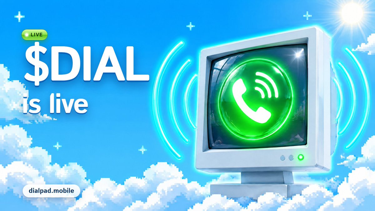 onDialpad's tweet photo. $DIAL is live.

AQbjmyGX1TGK7wkvNbdV6rqnVn4pWagAZdMzgwUXpump

only this address is official. anything else is a copy. https://t.co/LV4FDxchMY