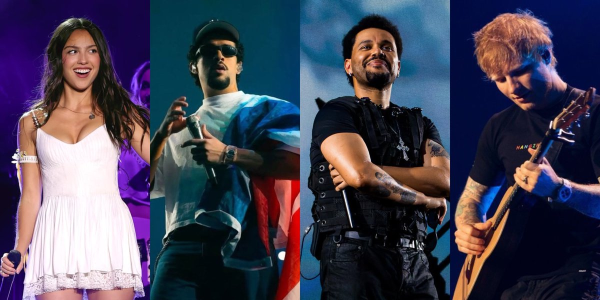 sstatsoir's tweet photo. Only artists in Spotify history to have an album over 18B streams:

- Olivia Rodrigo (NEW).
- Bad bunny.
- The Weeknd.
- Ed Sheeran.

Olivia Rodrigo is the only female artist on this list. https://t.co/eaSCHqTsFi