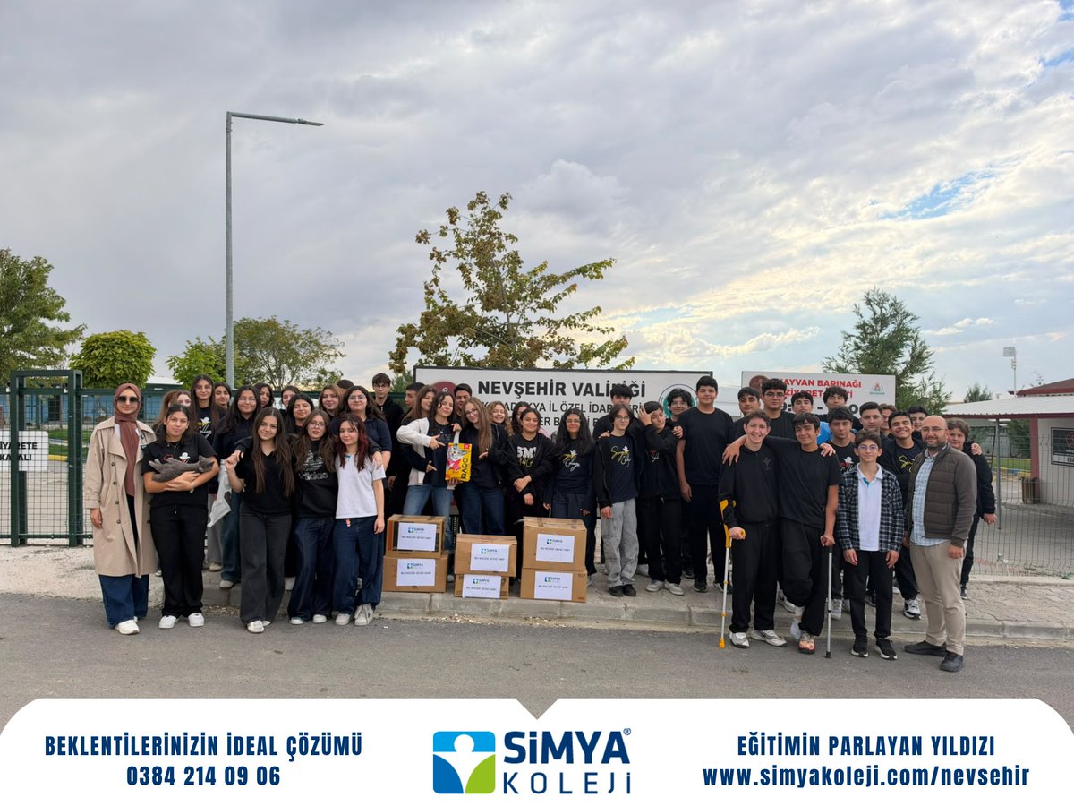 nevsehirsimya's tweet photo. 🐾 Sevgi Paylaştıkça Çoğalır! 🐾

Nevşehir Simya Koleji olarak 4 Ekim Hayvanları Koruma Günü kapsamında öğrencilerimizle birlikte Kapadokya İl Özel İdare ve Belediyeler Birliği Başkanlığına bağlı hayvan barınağını ziyaret ettik. 🐶🐱💚 https://t.co/sHTTJwl6OM