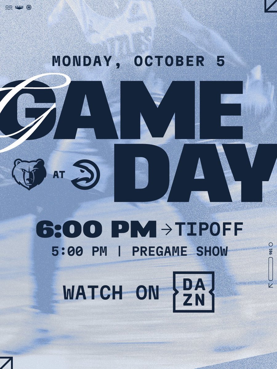memgrizz's tweet photo. 𝐏𝐫𝐞𝐬𝐞𝐚𝐬𝐨𝐧 𝐆𝐚𝐦𝐞 1️⃣

📺 https://t.co/Maam1a0FwQ
📻 @929espn 
🕐 6:00pm
🆚 @ATLHawks https://t.co/1B7Ubjwz6T