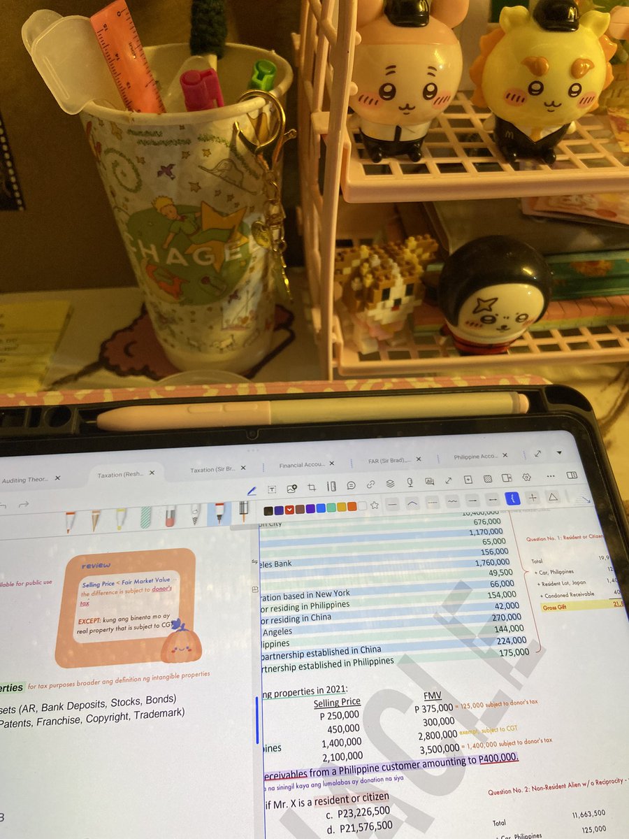 ponyotheCPA's tweet photo. 𖥻 ׁ ׅ  study log | 10.5.26 ! ﹒  ◡◡

— bonds payable (video lecture + notes) ‹𝟹 ⋆˙⟡
— practice problems ʚɞ
— half done: donor's tax ･ ༝ ･ https://t.co/Oh5mT1409a