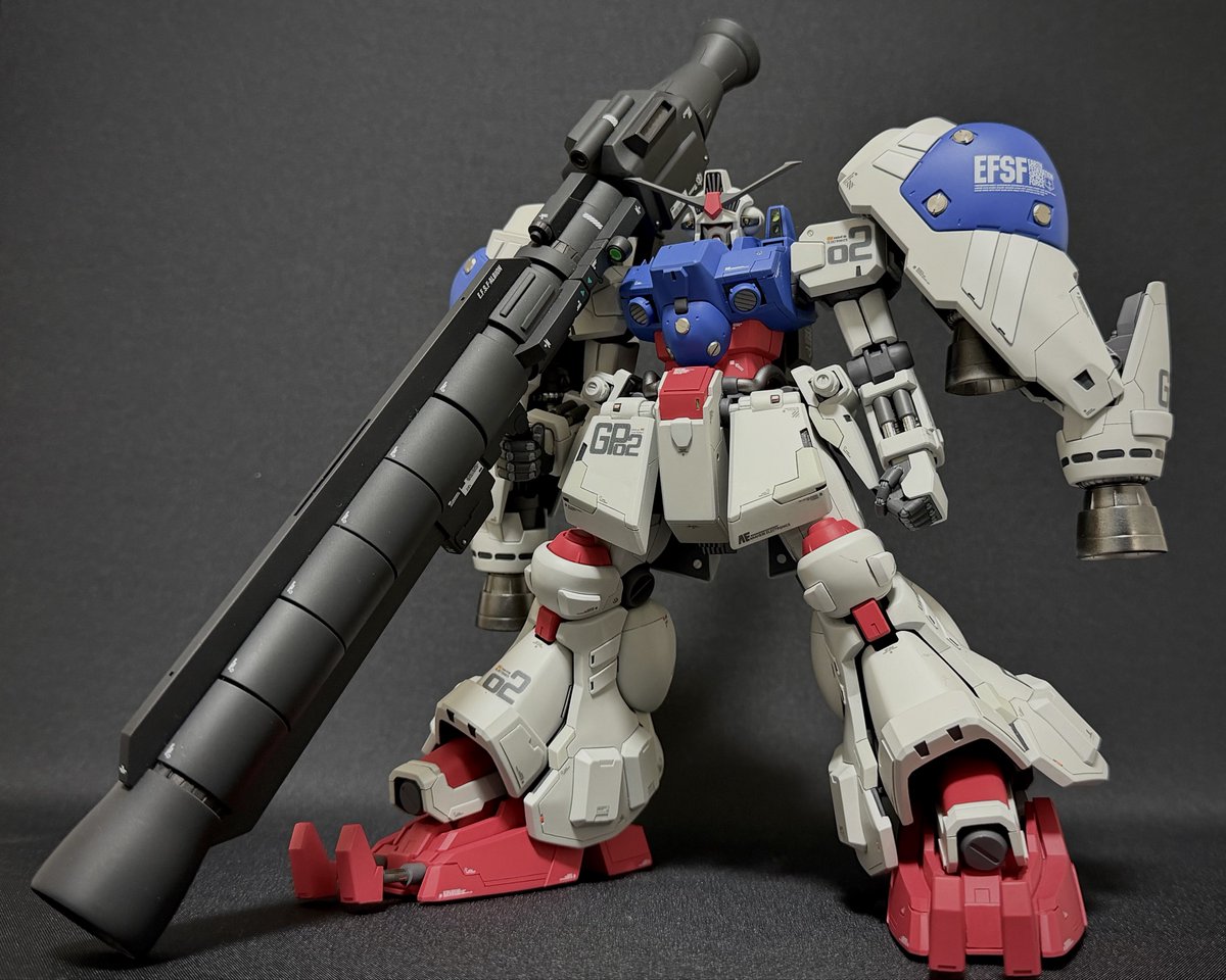 taka33shira33's tweet photo. 破損したパーツの交換とバーニア塗り直しでGP02Aアップデート完了✅ https://t.co/Fa7a9vms1I